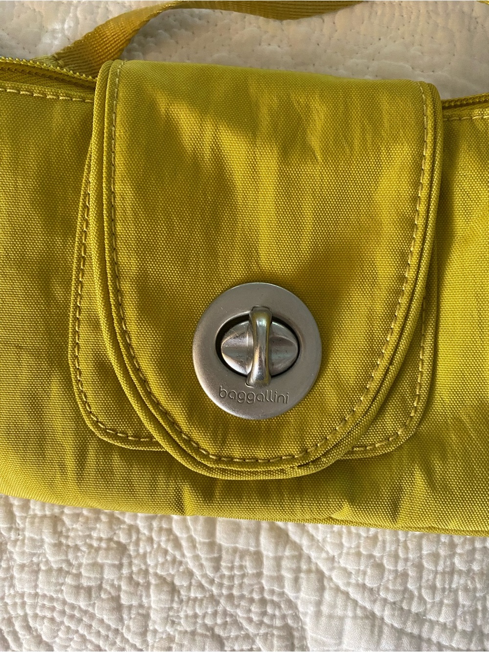 Baggalini Mustard Yellow Crossbody Travel Bag